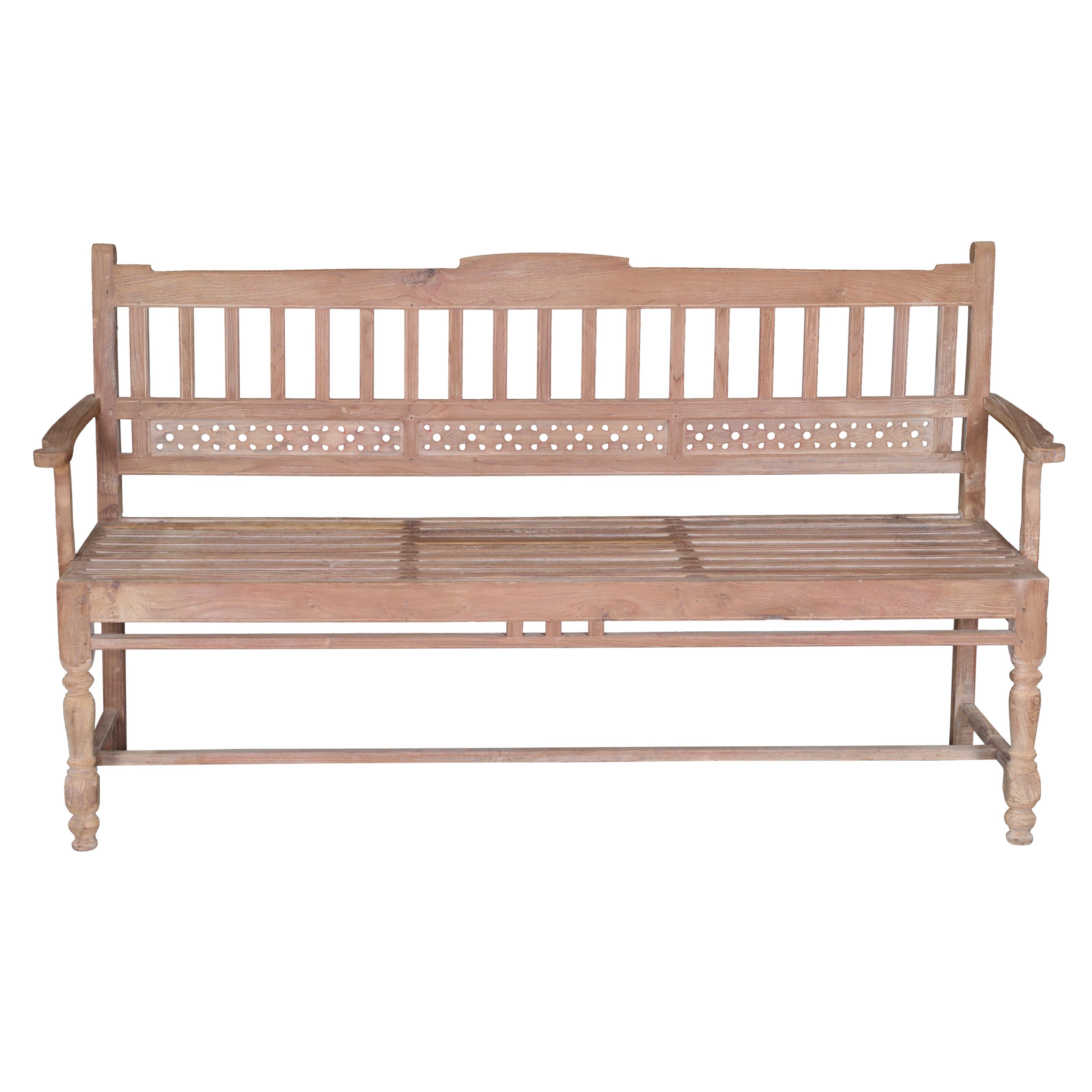 Banc en teck ancien