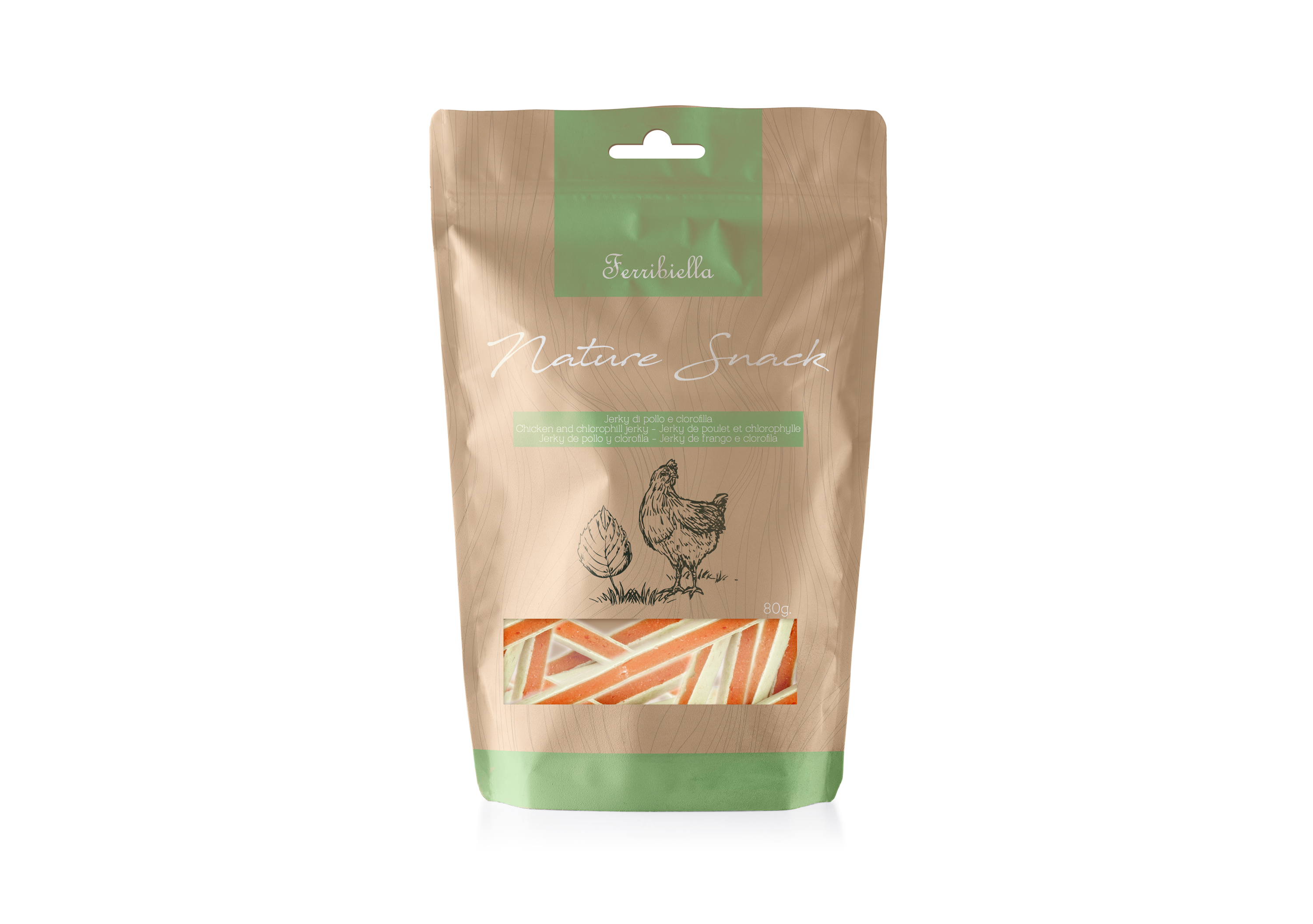 Friandise chien Nature snack Jerky poulet 80gr