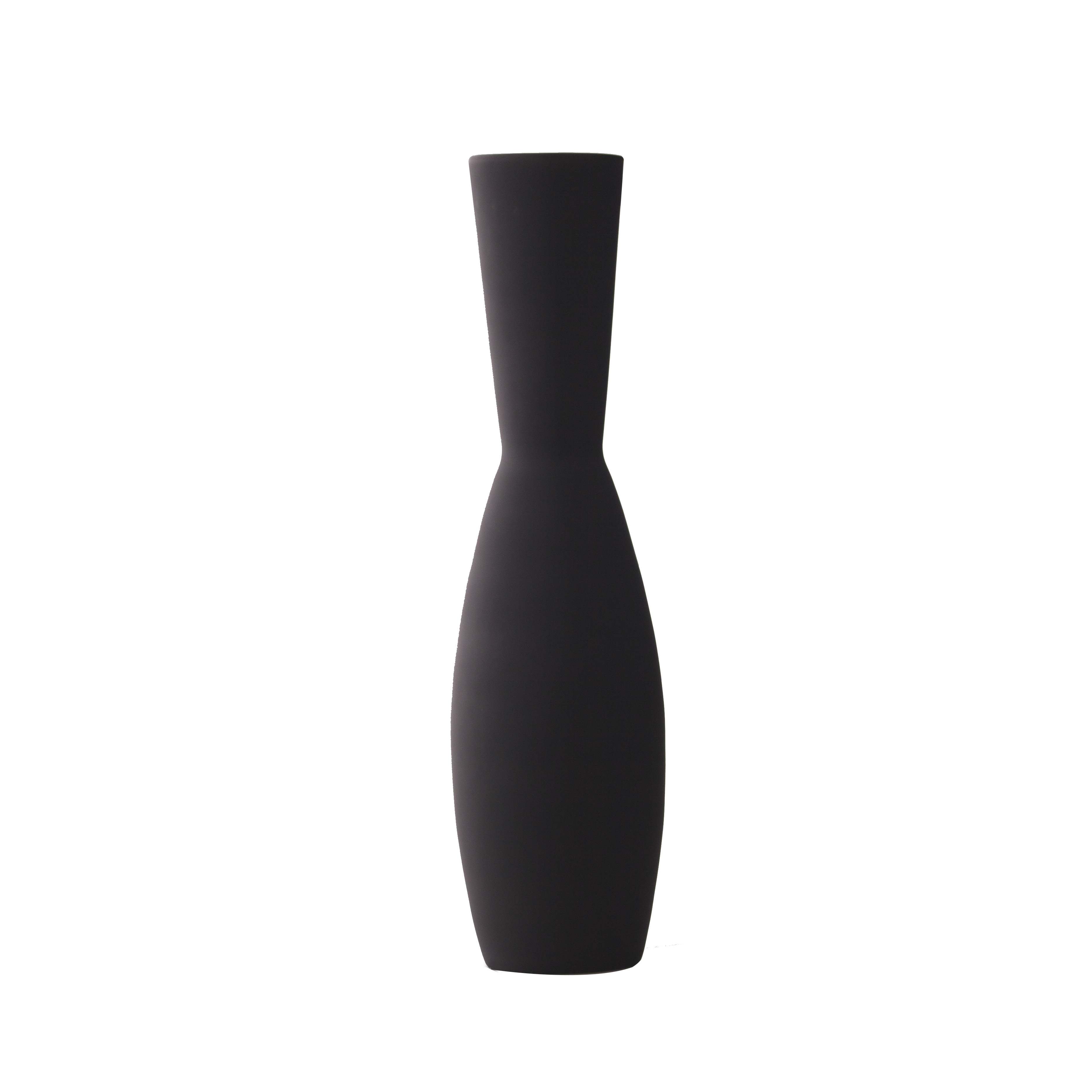 Vase noir mat en verre