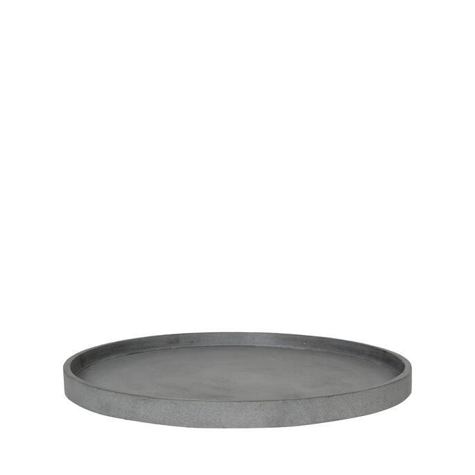 Saucer Round M Fiberstone Grey