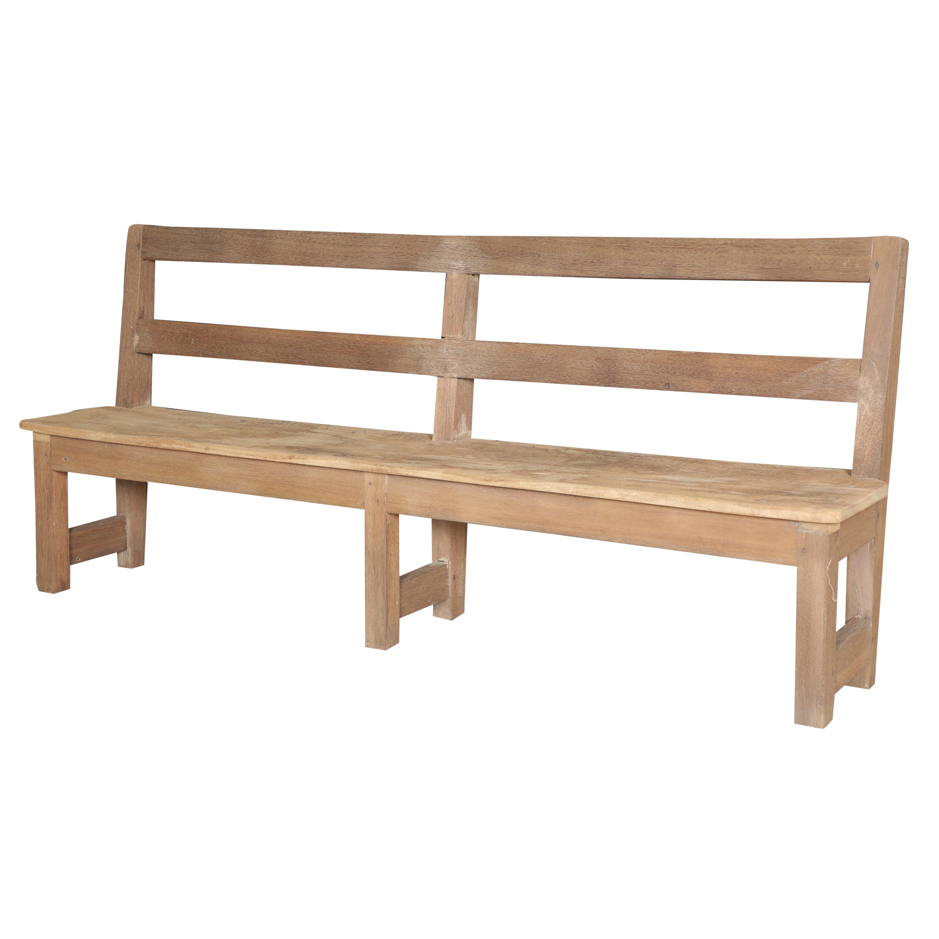 Banc en teck ancien
