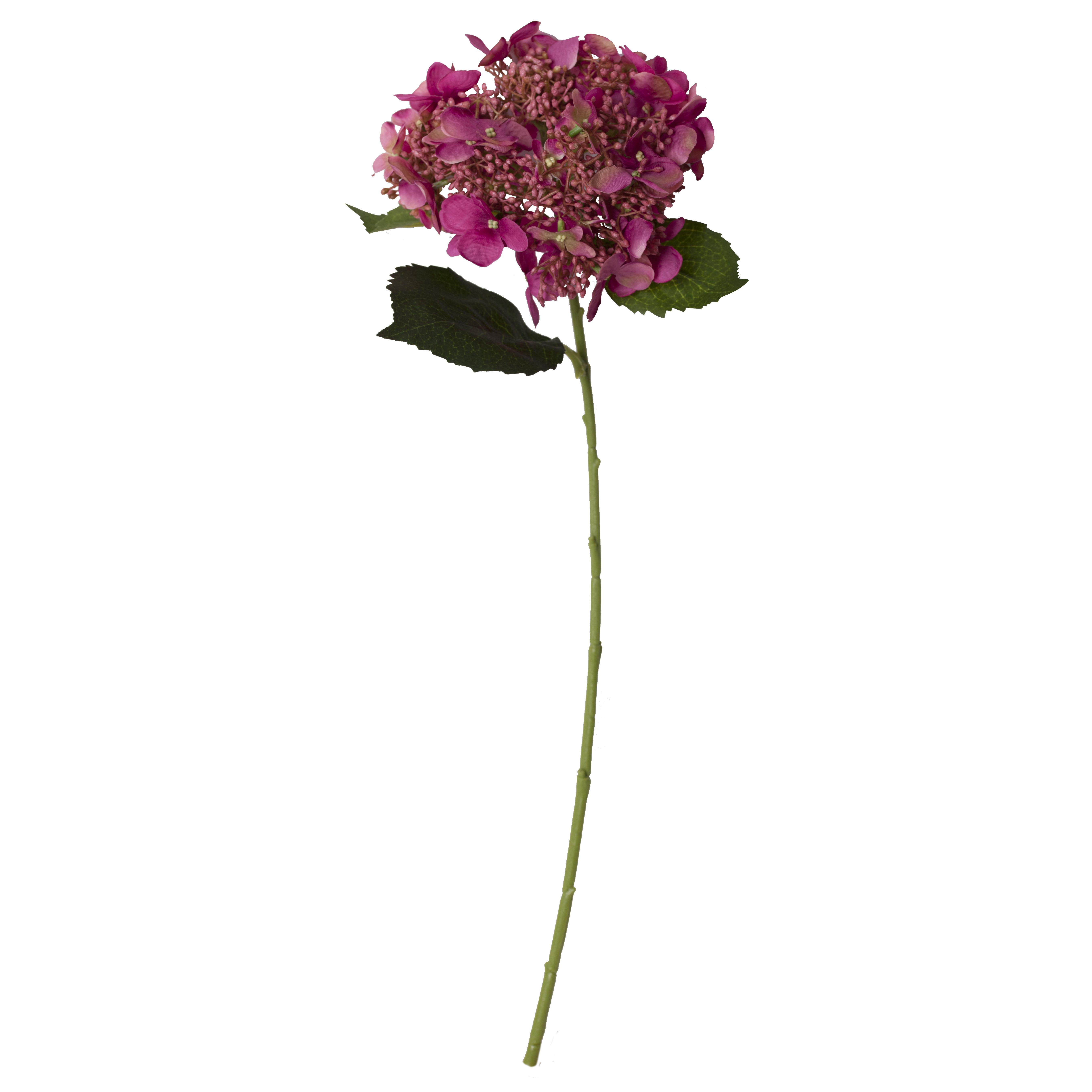 Hortensia en branche artificiel