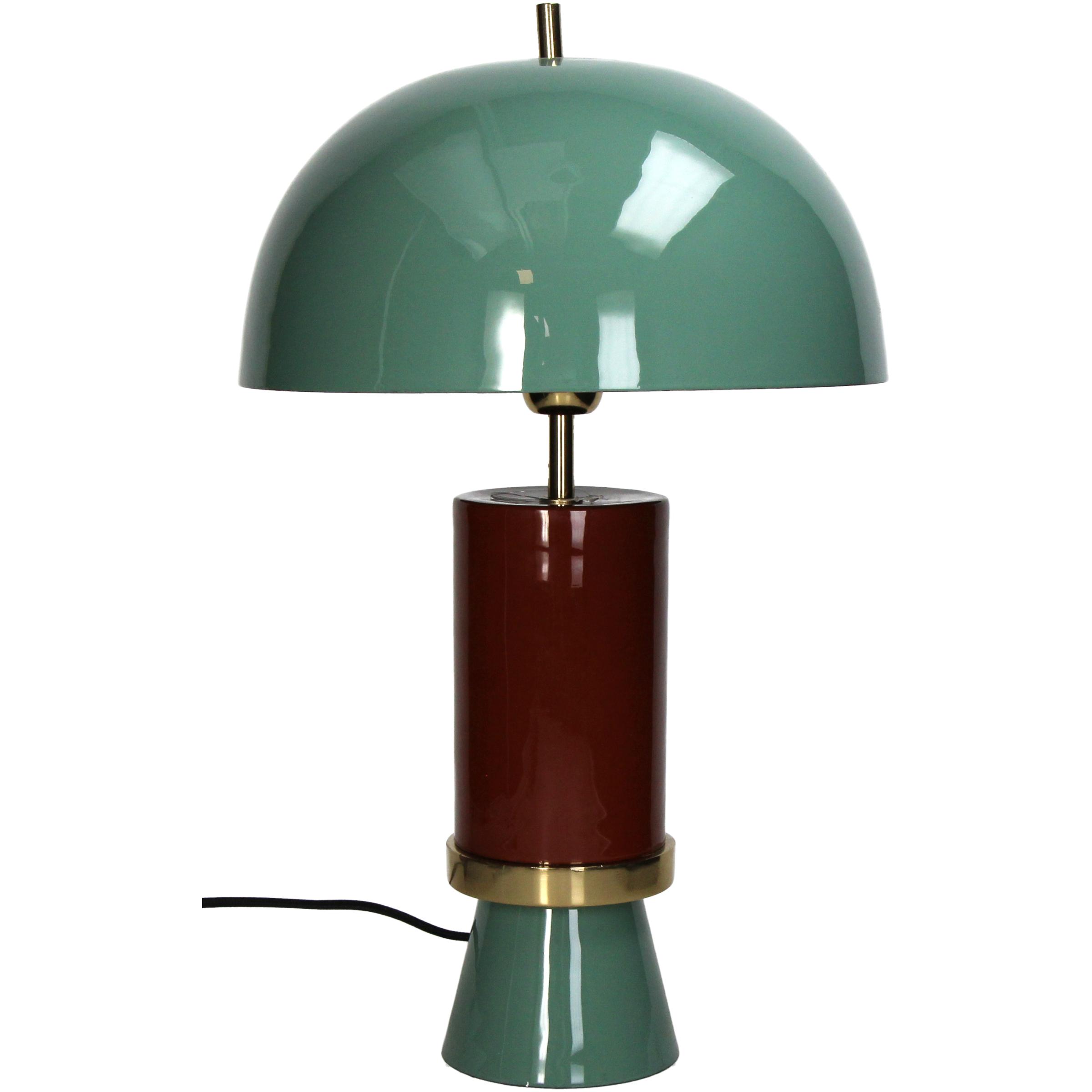 Lampe couleurs turquoise en métal