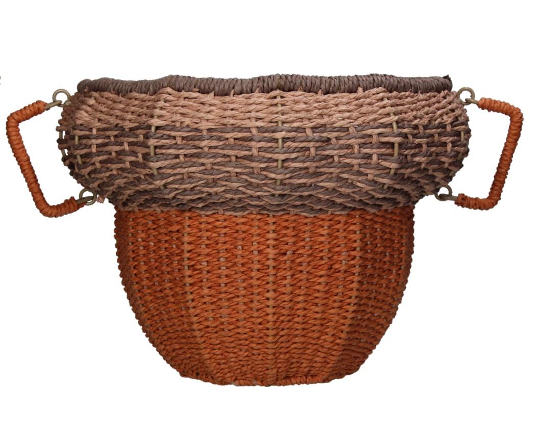 Panier coloré avec poignées