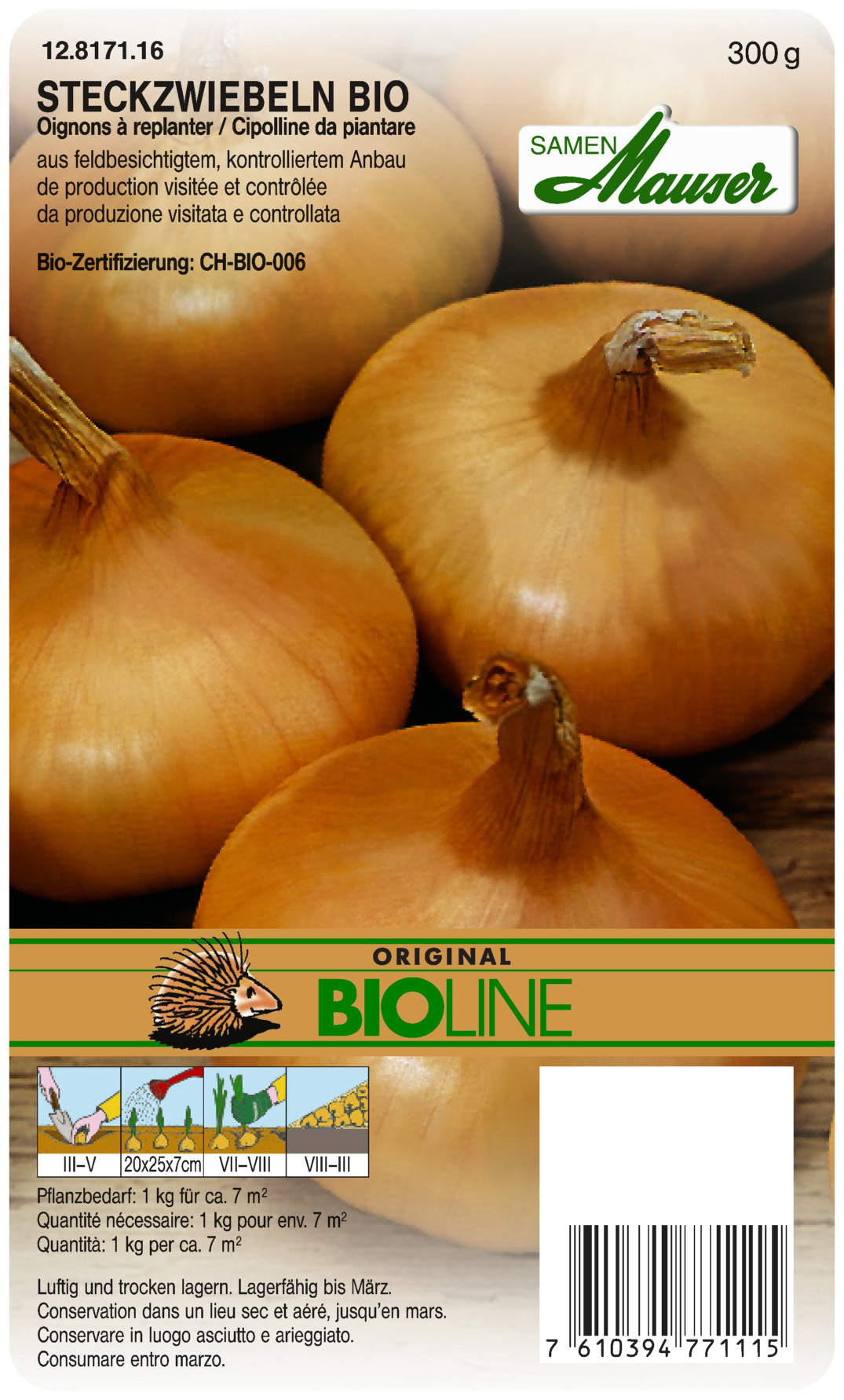 Oignon à replanter Bio