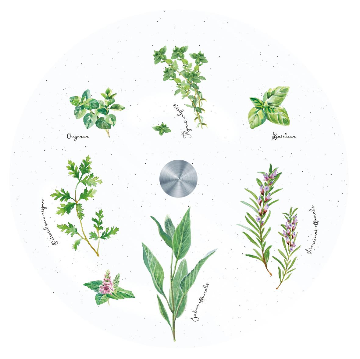 Plat en verre Herbarium