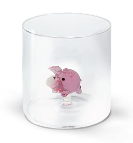 Verre à eau Cochon porte-bonheur