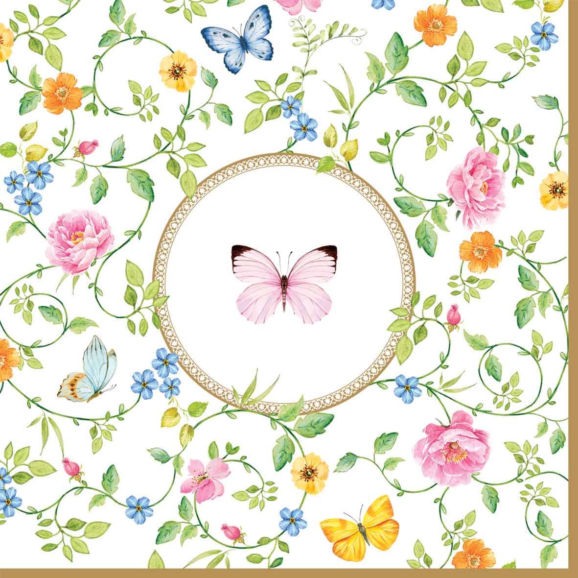 Serviettes Lunch Dancing Butterflies 20pcs