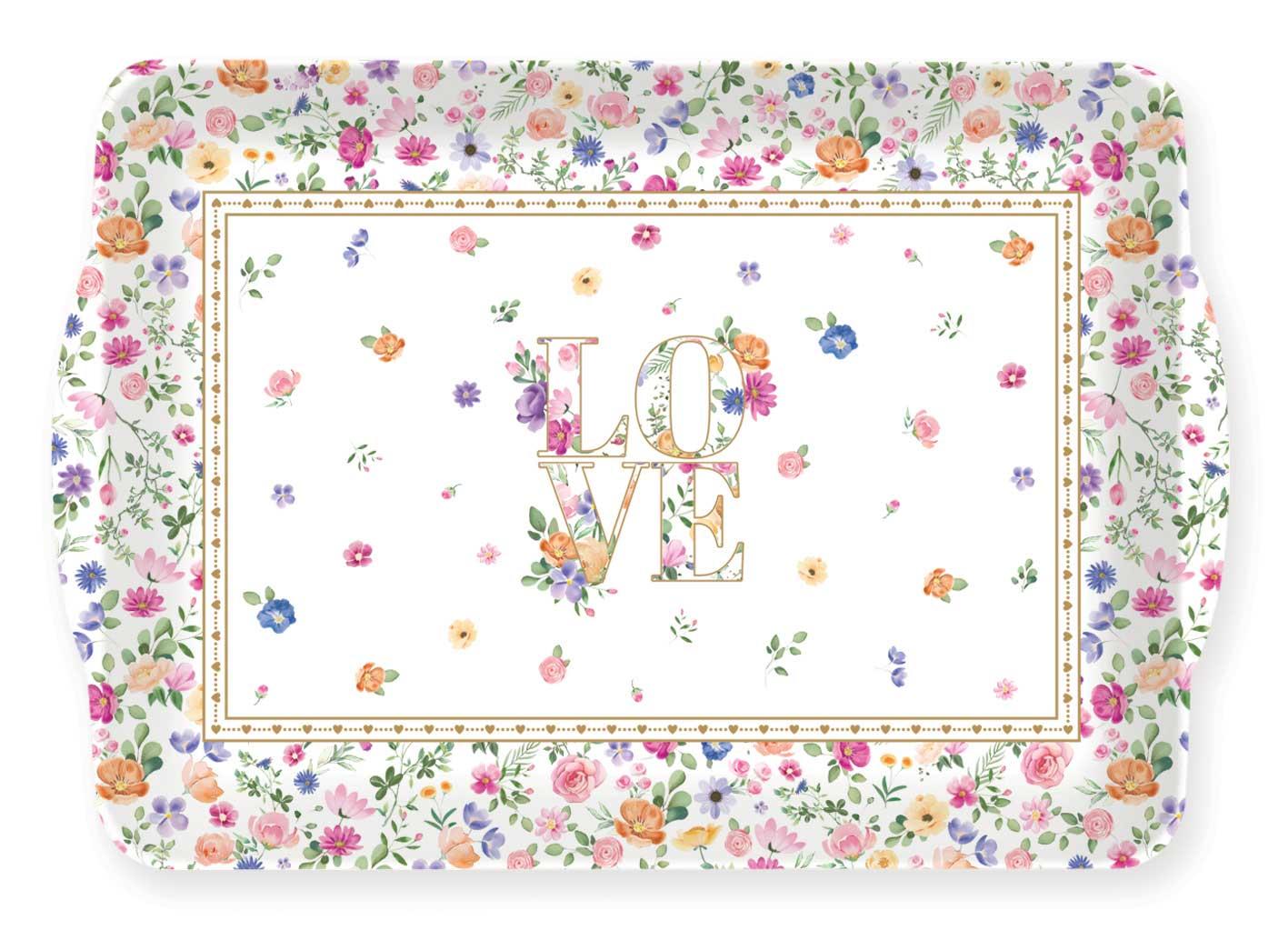 Plateau Mon amour rectangulaire