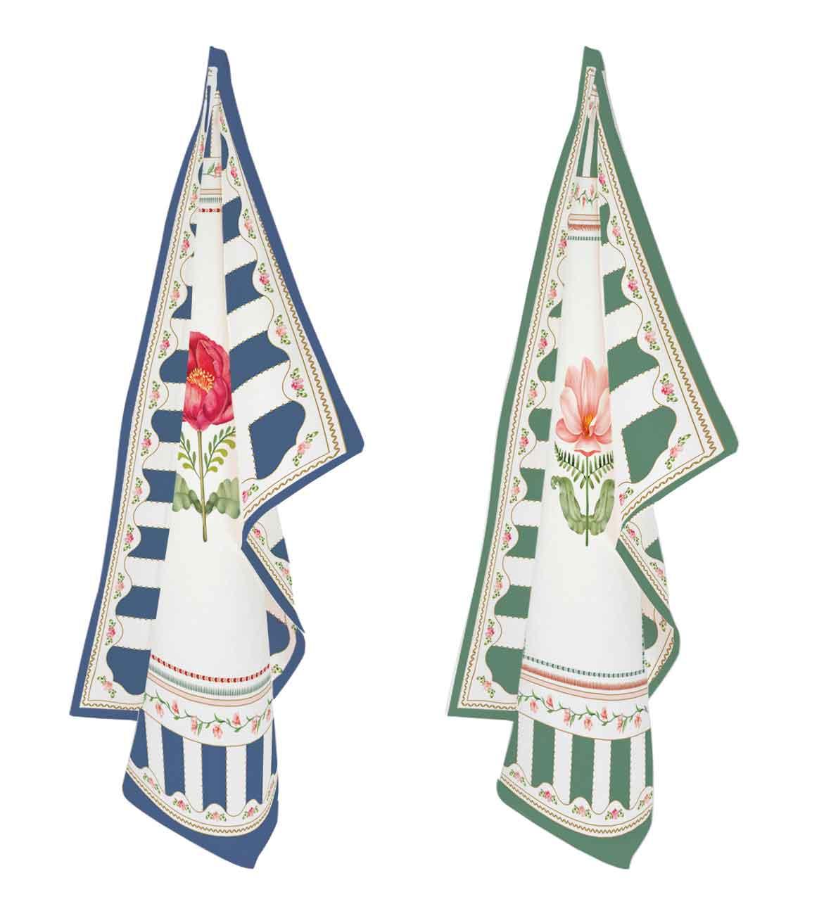 Torchons de cuisines Flowery 2pcs