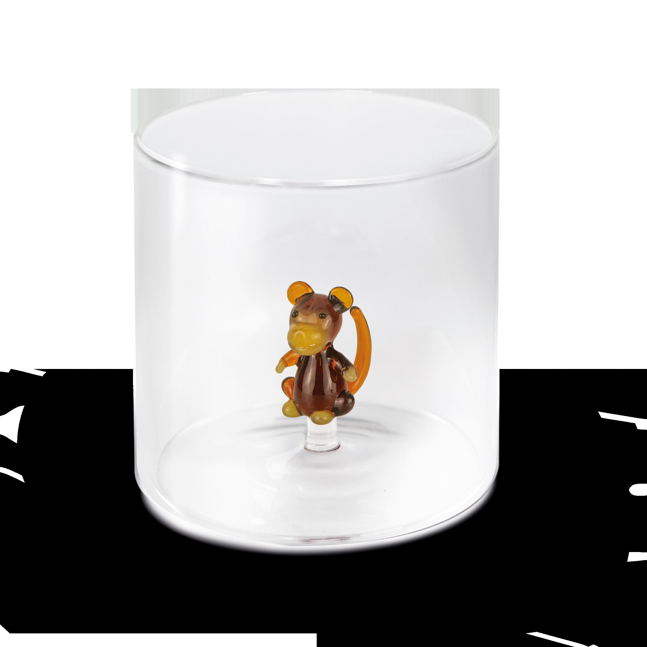 Verre à eau Singe avec boite cadeau