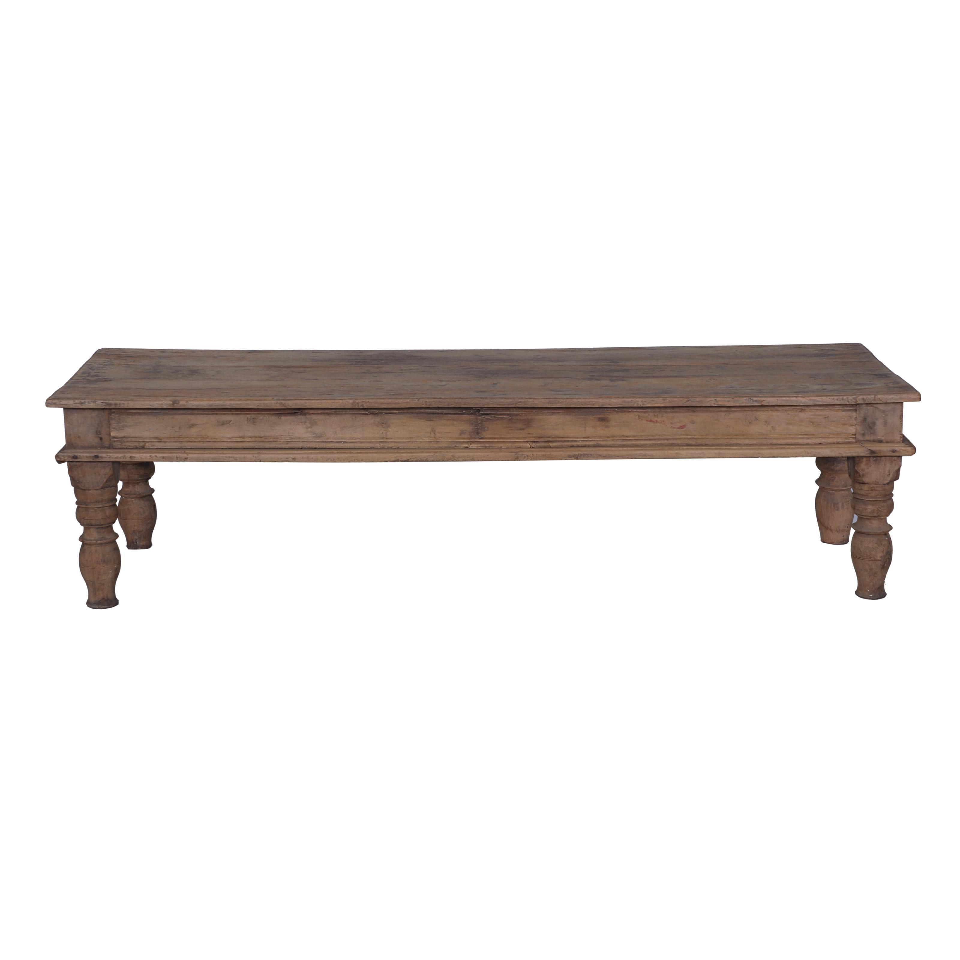 Table basse en teck ancien