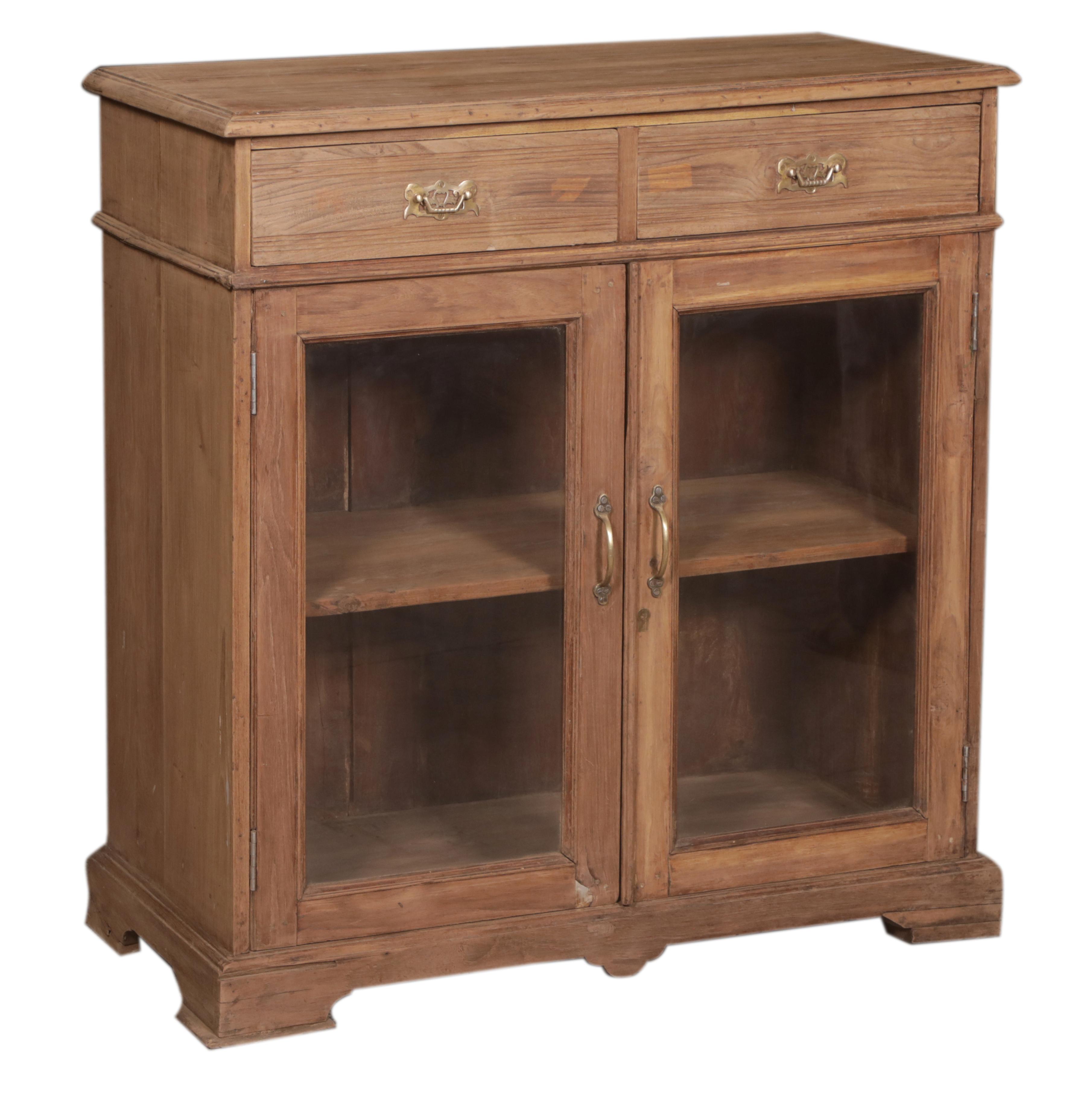 Sideboard 2 portes, 2 tiroirs en teck ancien