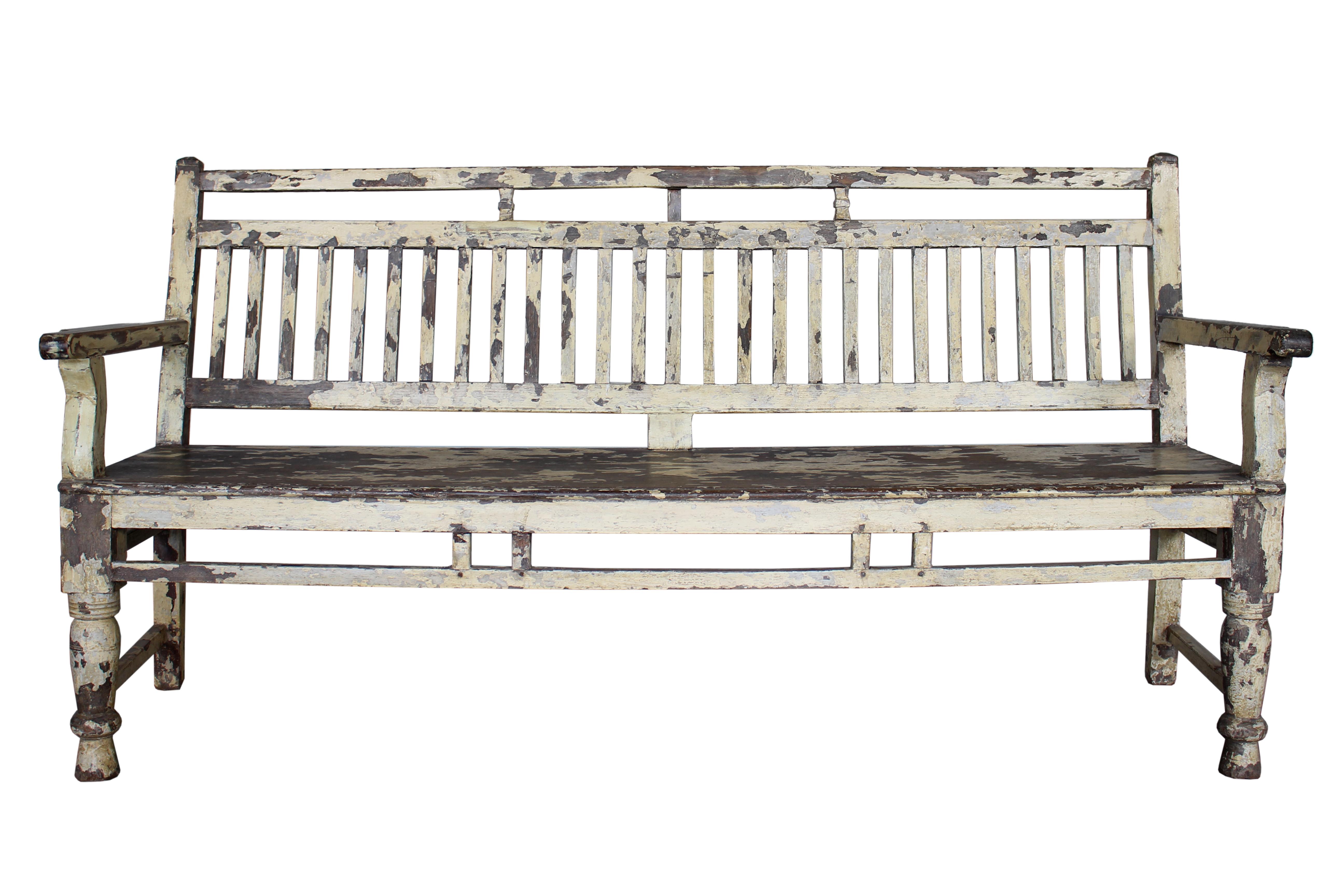Banc en teck ancien