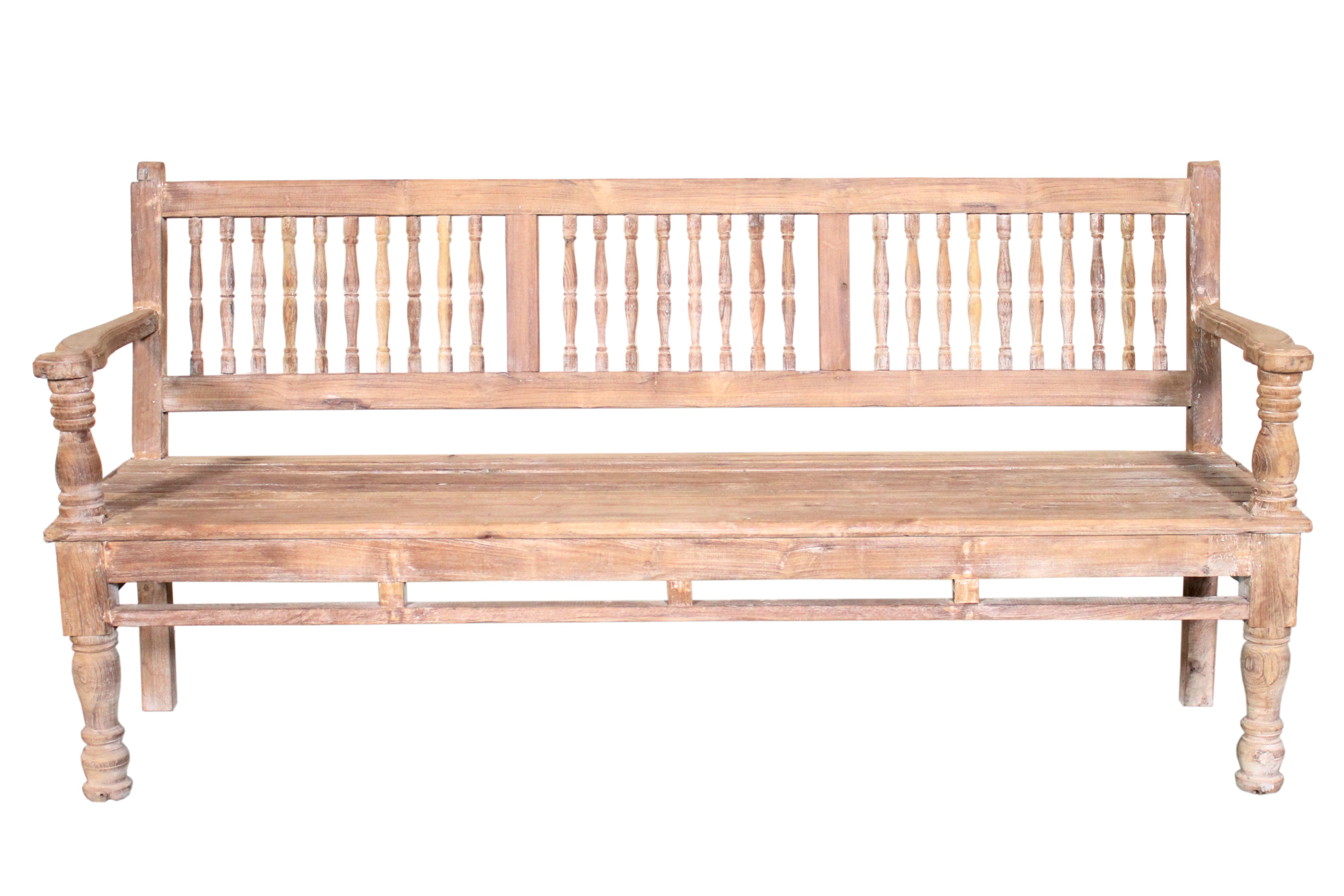 Banc en teck ancien