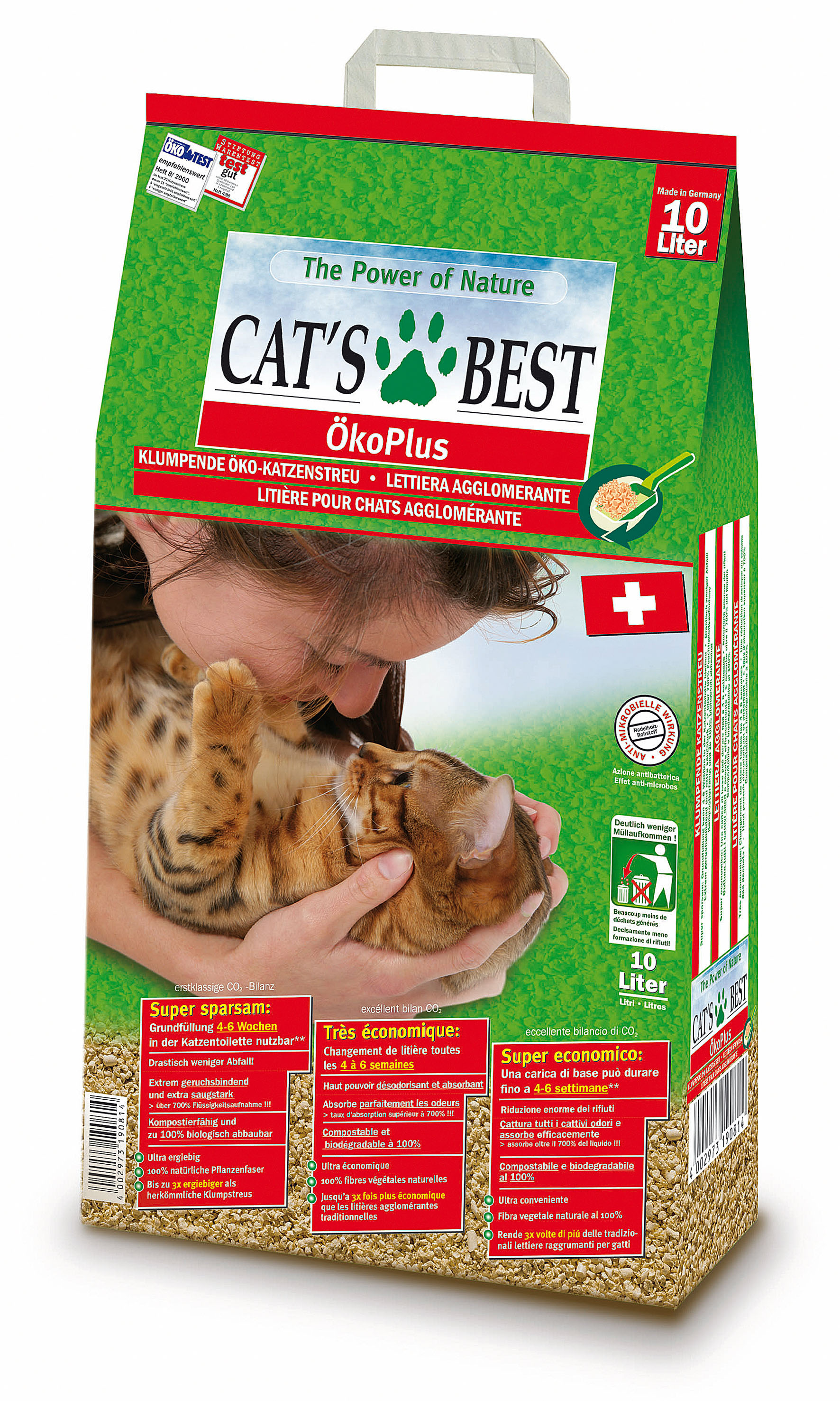 Litière Cat's Best öko Plus 10L