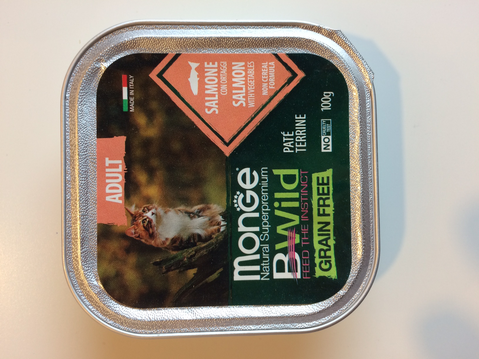 Monge Cat Bwild GF Adult Salmon 100g