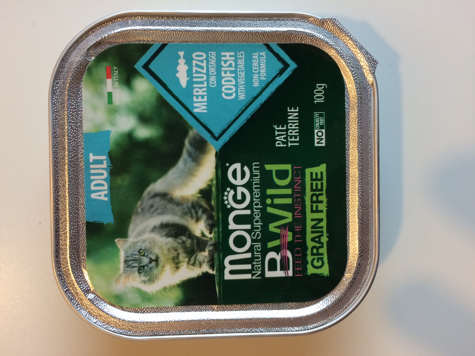 Monge Cat Bwild GF Adult Codfish 100g