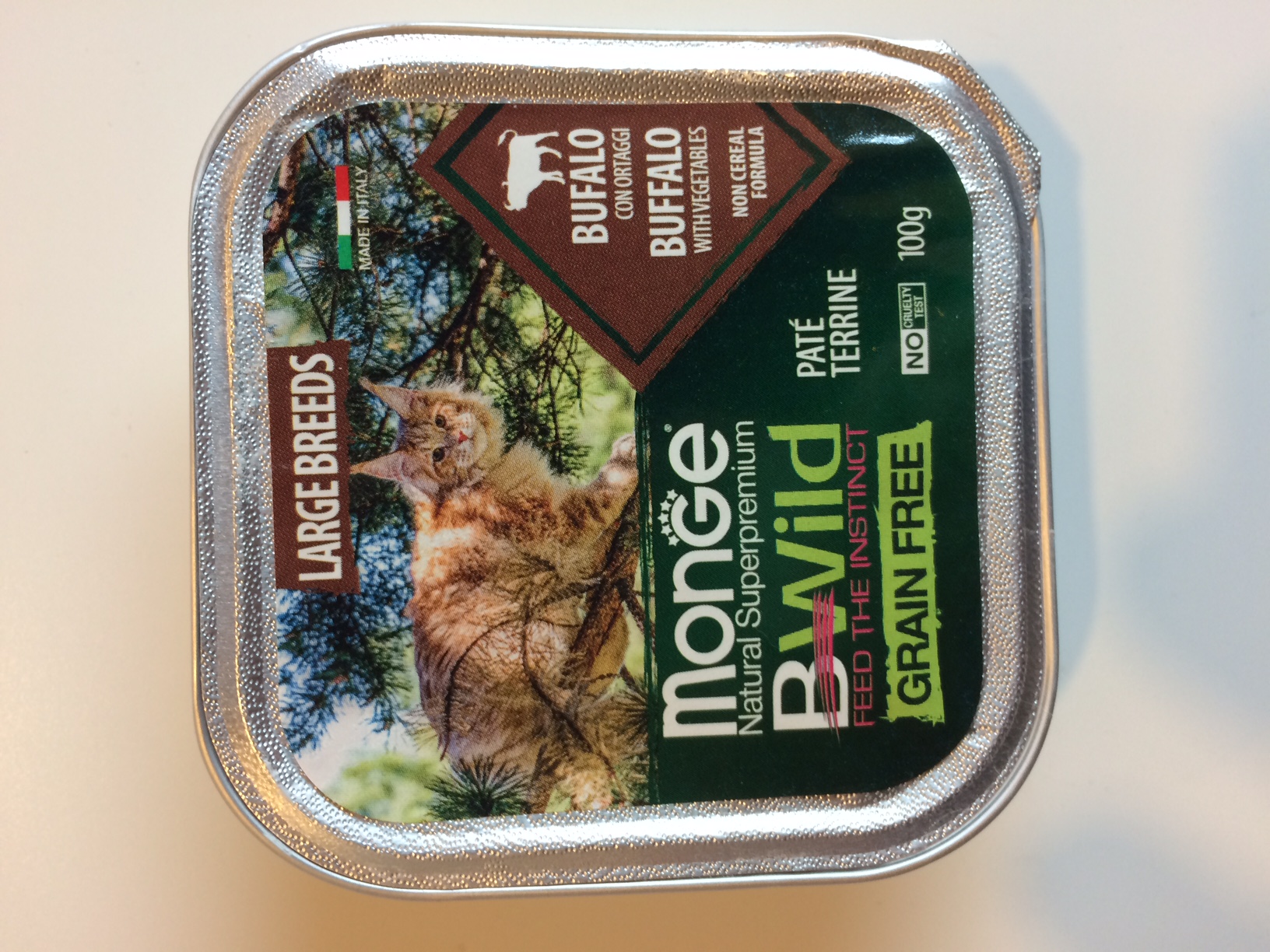 Monge Cat Bwild GF LA Adult Buffalo 100g