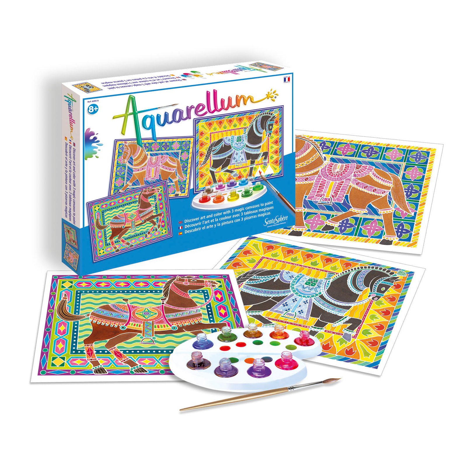 Aquarellum gm 3t chevaux
