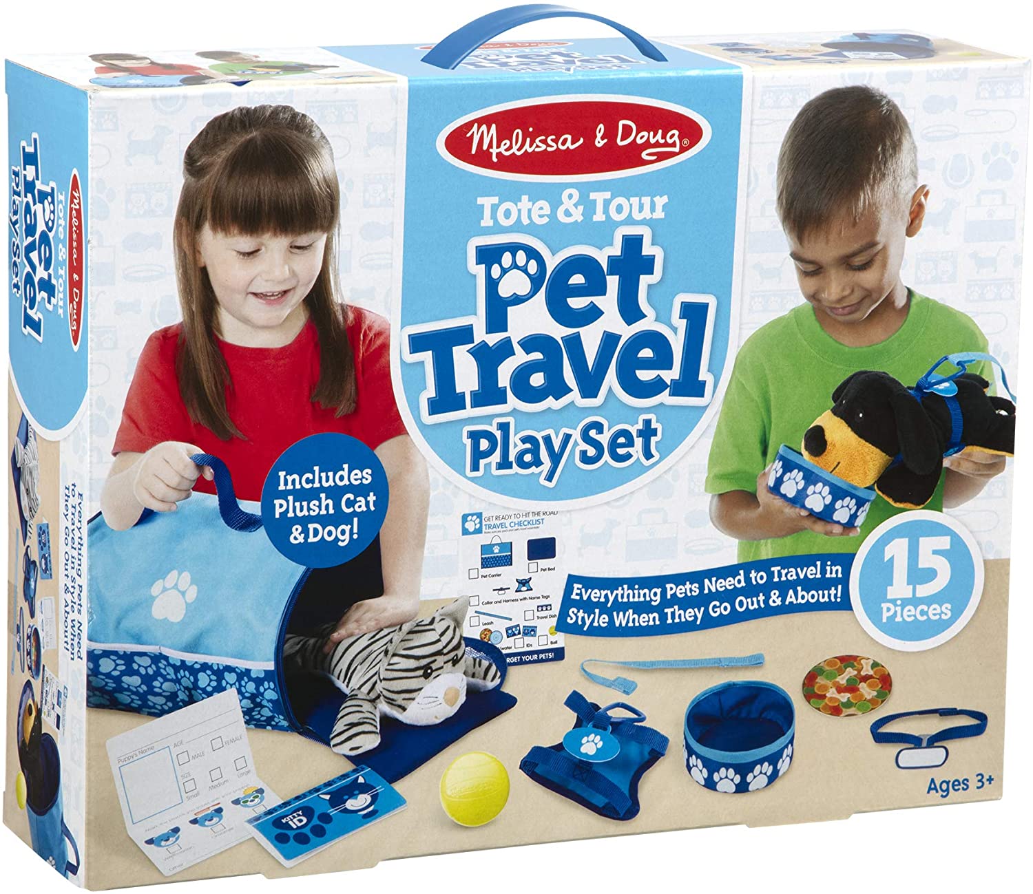 Cage De Transport Animaux 15Pcs Avec 2 Peluches