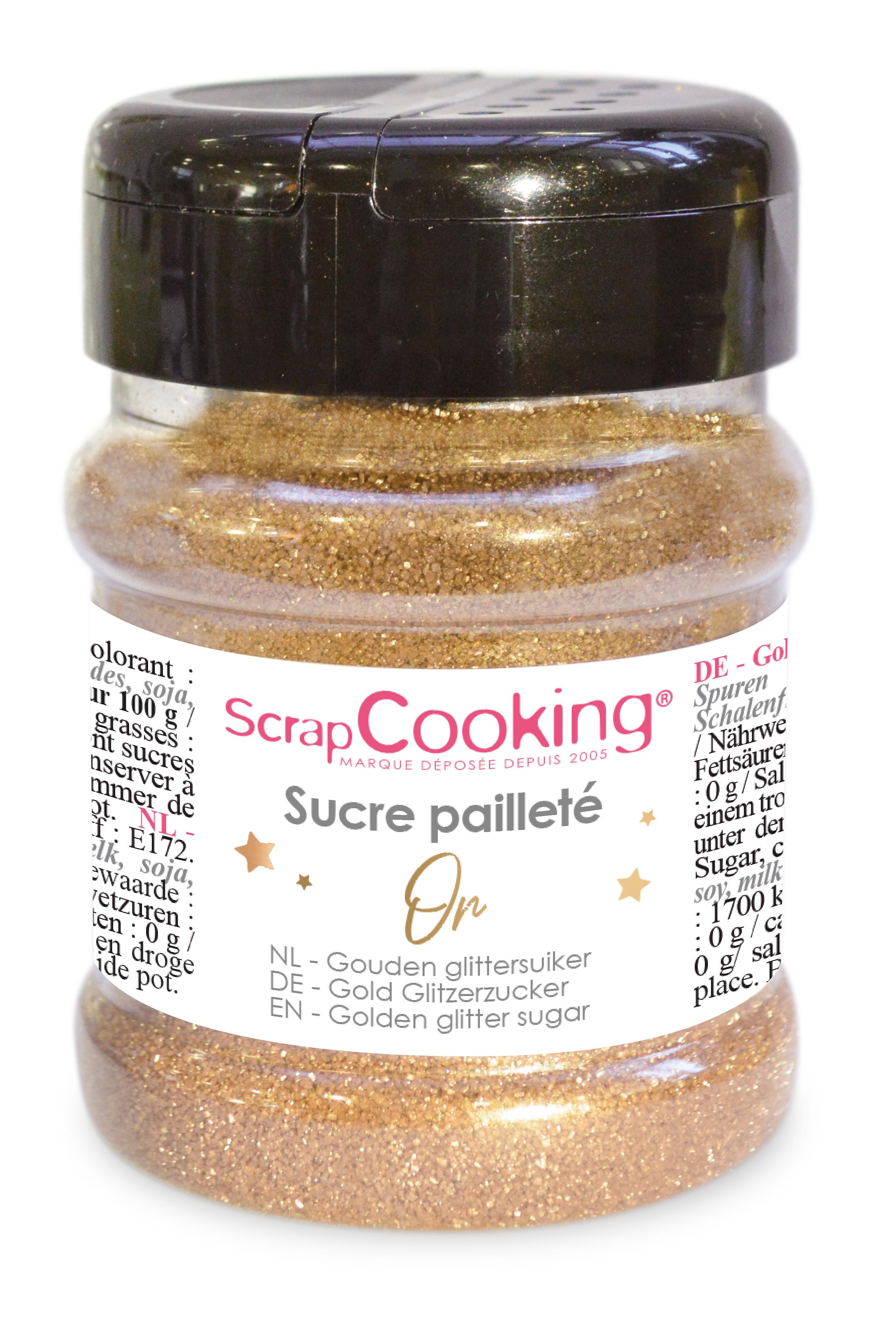 POT DE SUCRE PAILLETE OR 160G SCR 244803