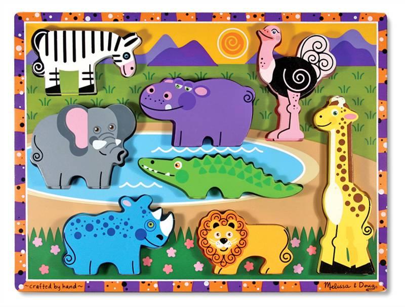 Puzzle Encastrement Animaux Safari