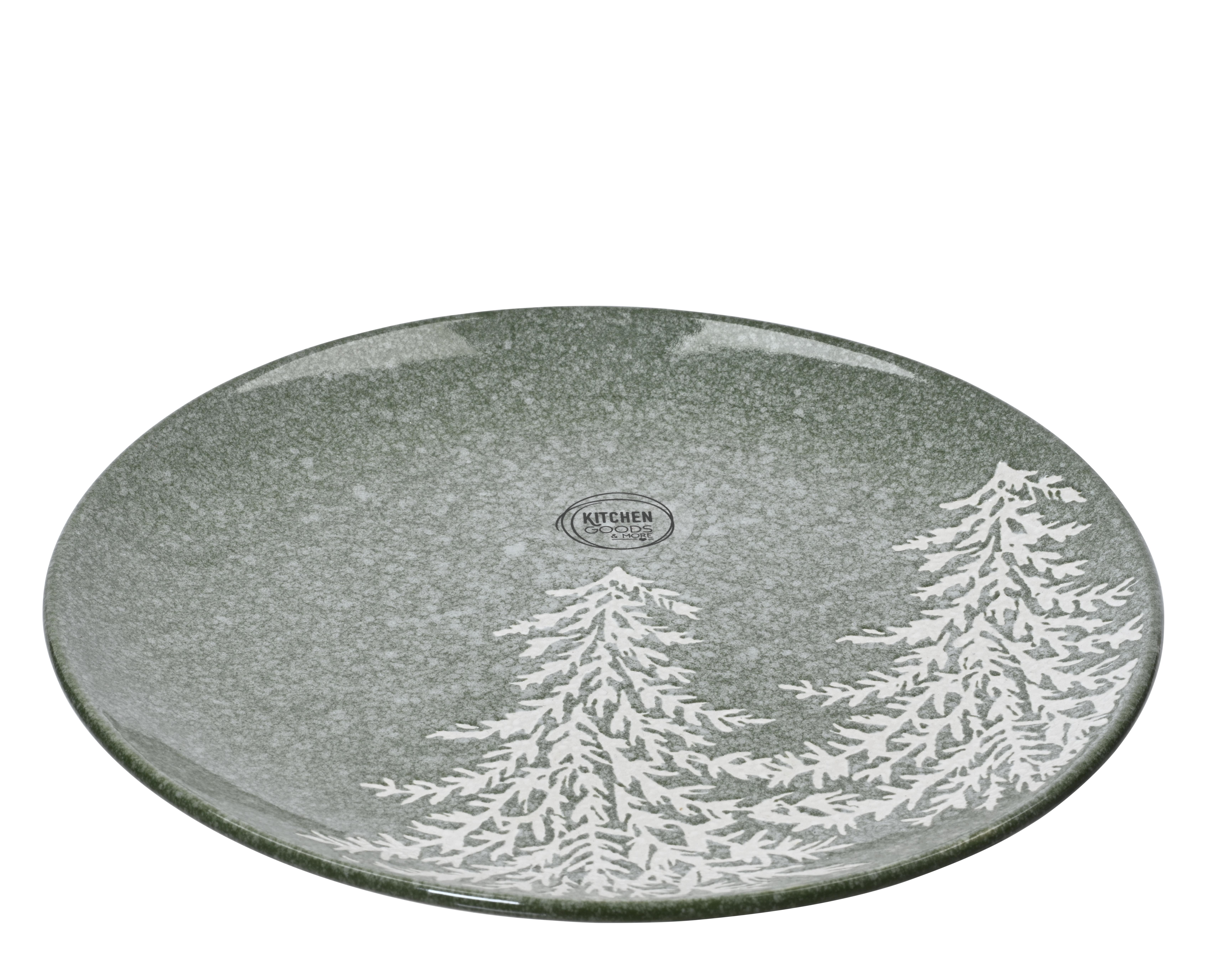 Assiette à dessert Sapin céladon