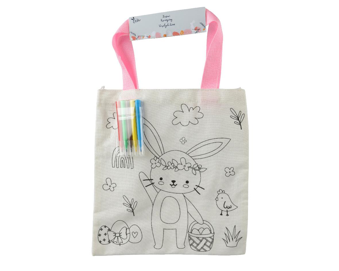 Sac à colorier avec stylos textile inclus