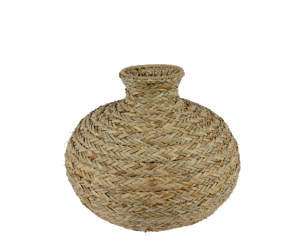 Vase en herbe marine