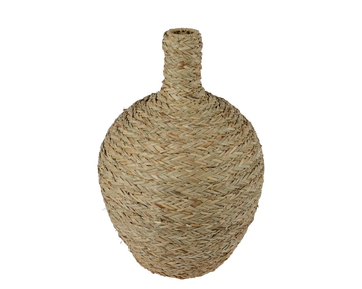 Vase en herbe marine