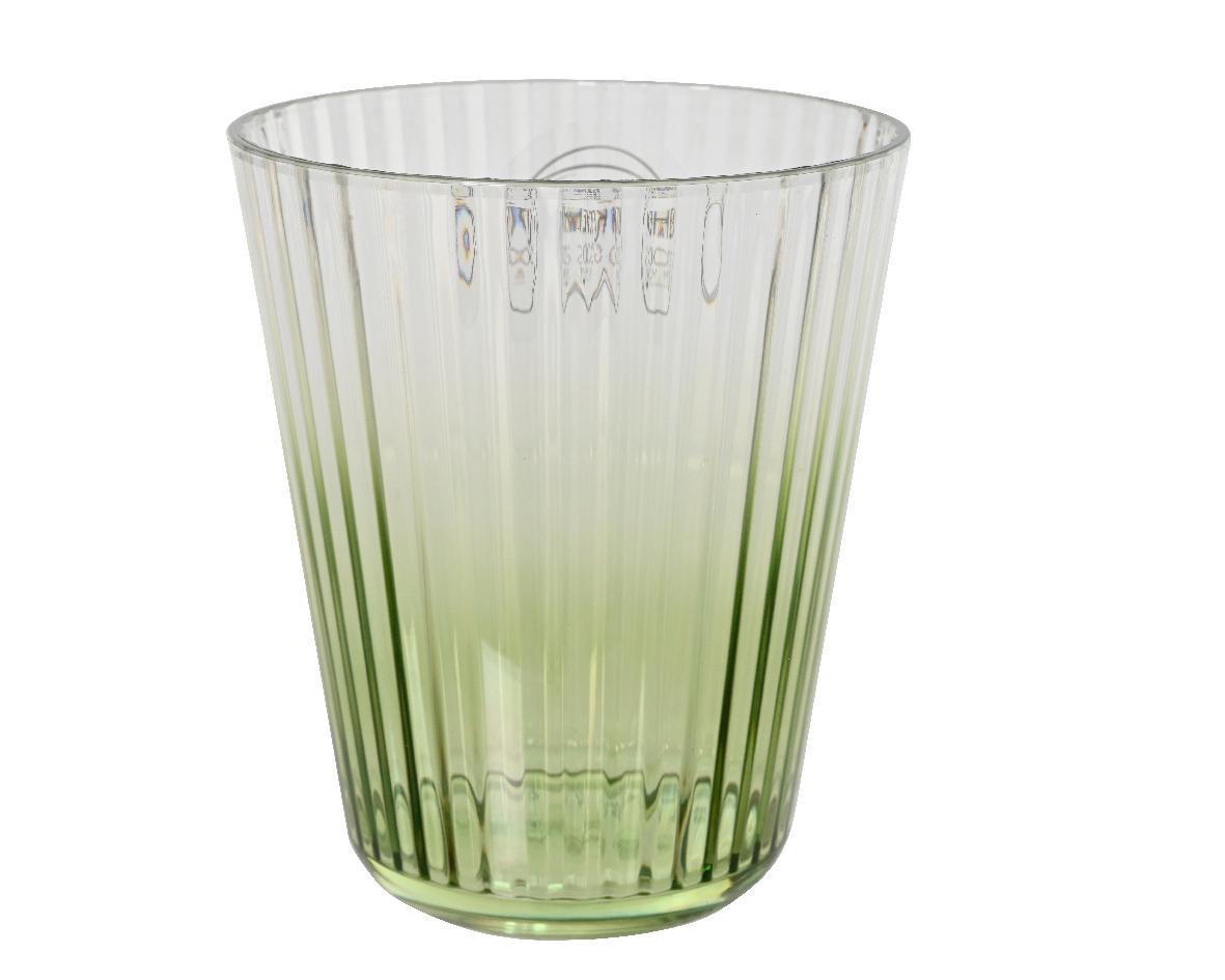 Verre à eau cotelé en acrylique