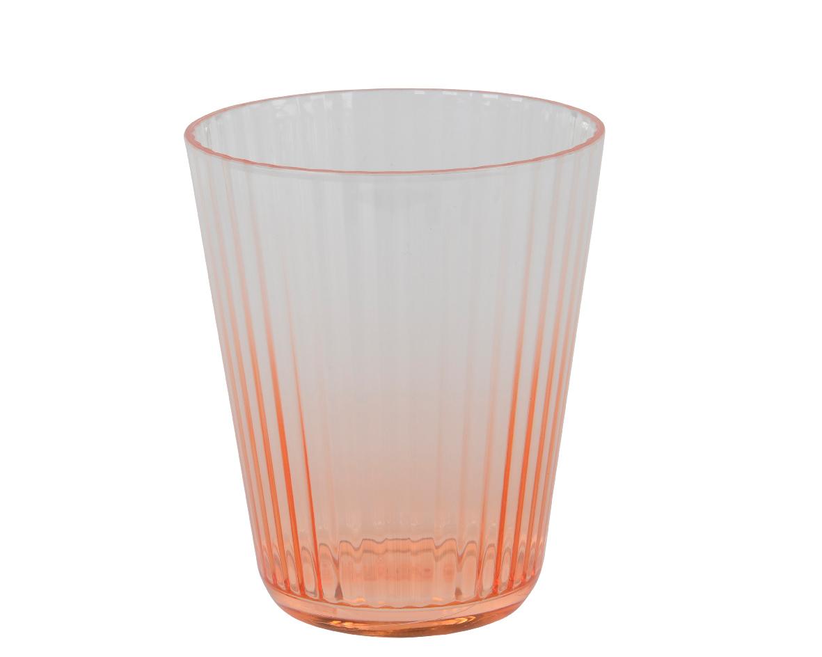 Verre à eau cotelé en acrylique