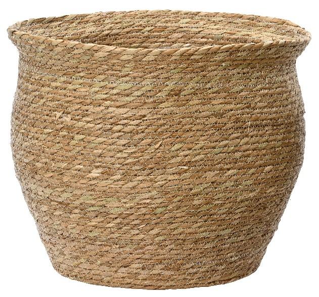 Cache-pot en jonc