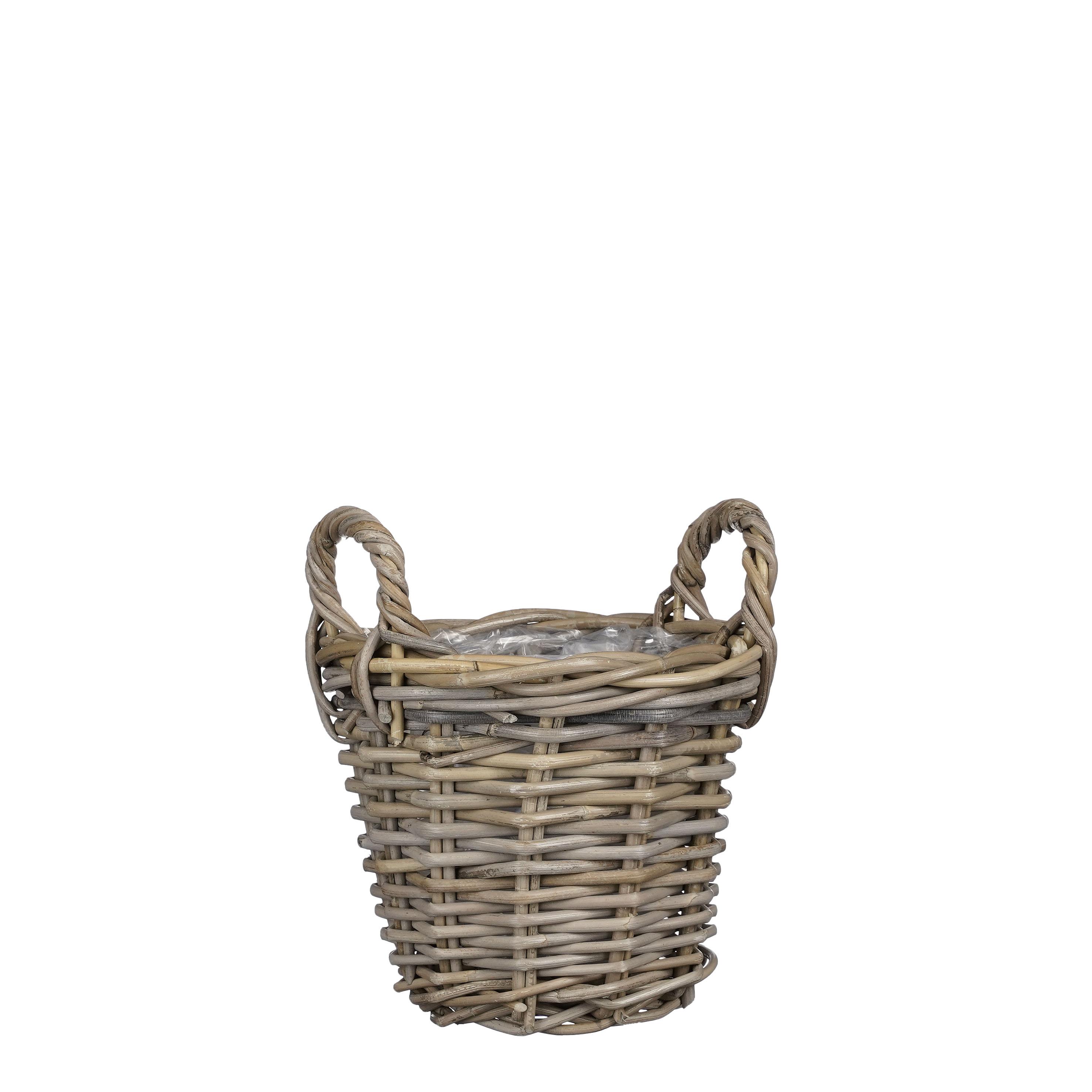Marcia panier Rond gris S