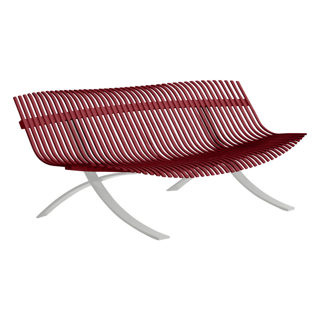 Banc Charivari pieds Réglisse
