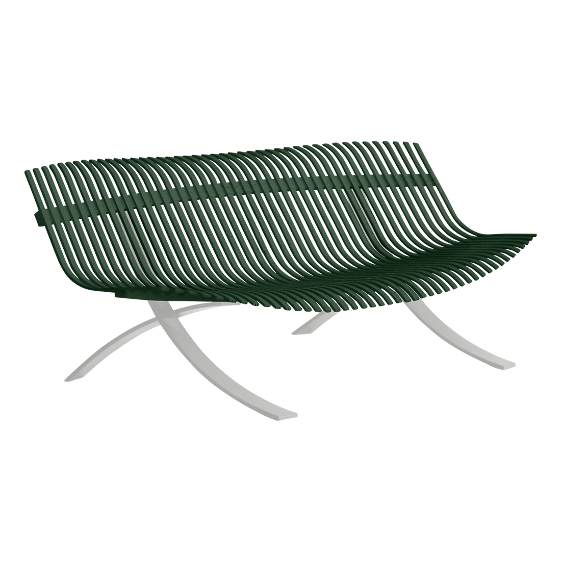 Banc Charivari pieds Réglisse