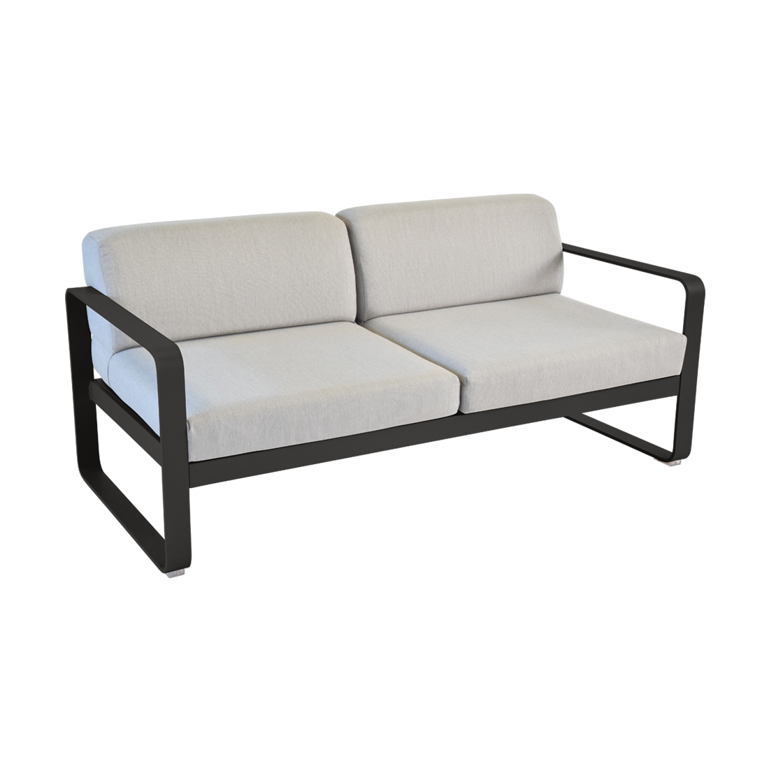 Canapé Bellevie 2 places avec Coussin Gris flanelle inclus