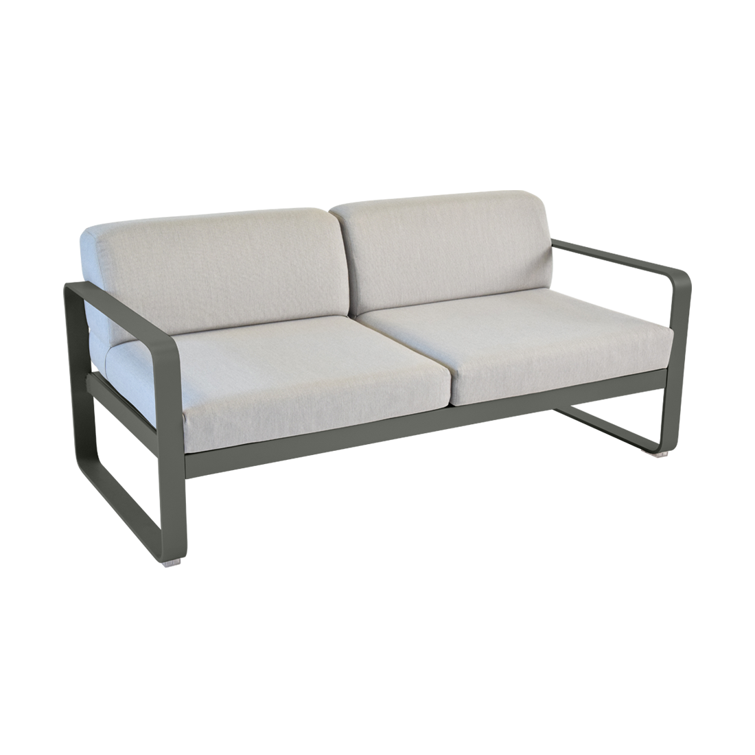 Canapé Bellevie 2 places avec Coussin Gris flanelle inclus