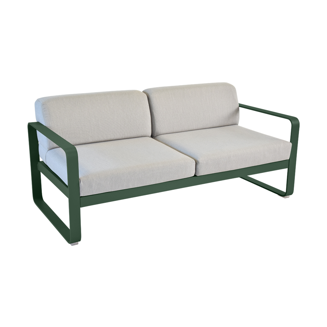 Canapé Bellevie 2 places avec Coussin Gris flanelle inclus