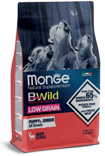 Monge BWild LG Puppy&Junior Deer 2,5kg