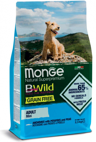 Monge BWild GF Mini Adult Anchovy 2,5kg
