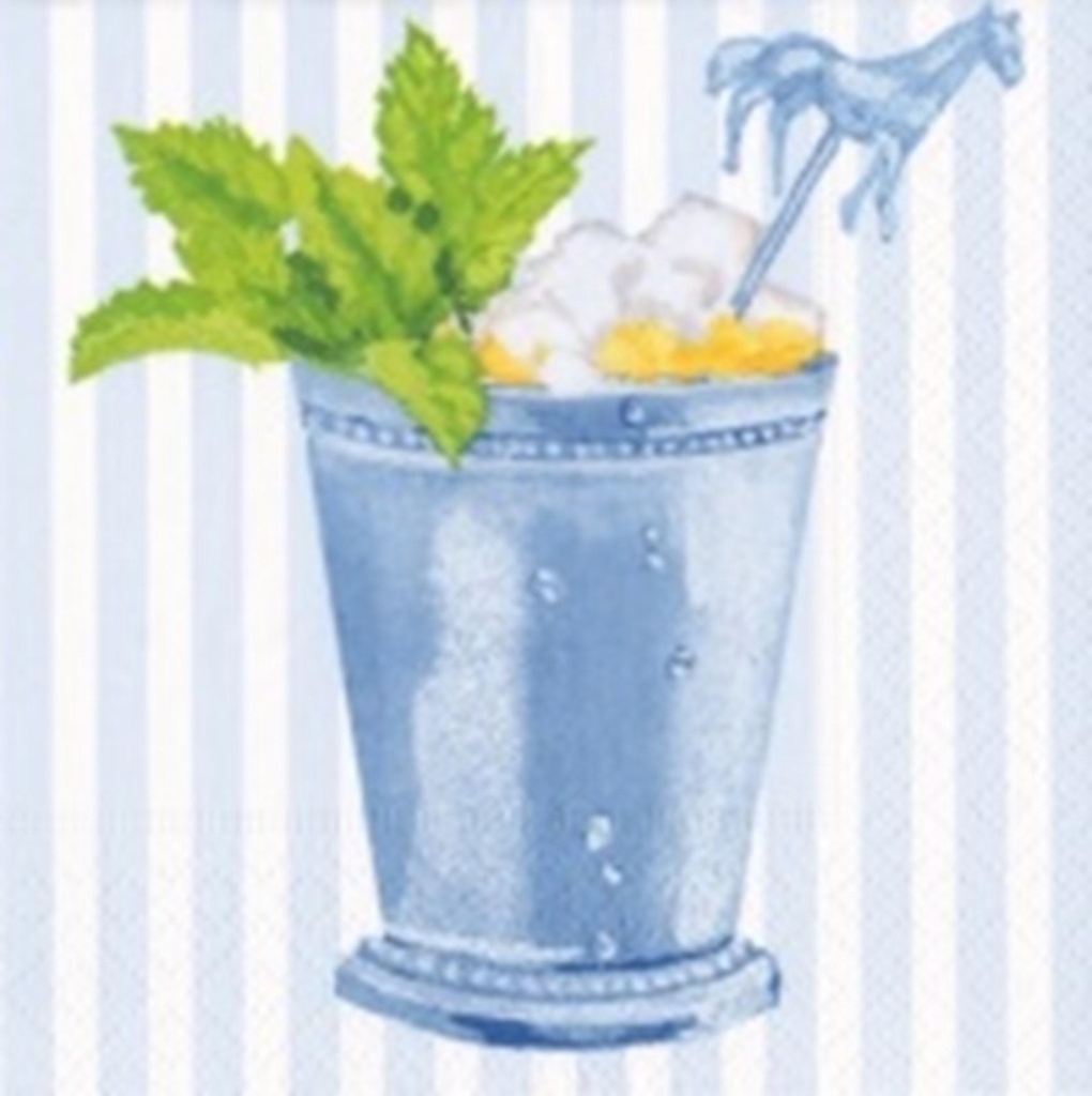 Serviette Cocktail Blue Mint julep