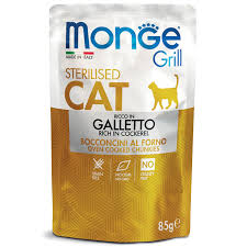 Monge Grill Cat Sterilised Cockerel 85g