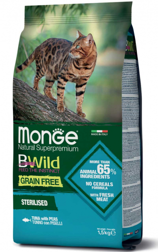 Monge Cat BWild GF Sterilised Tuna 1,5kg