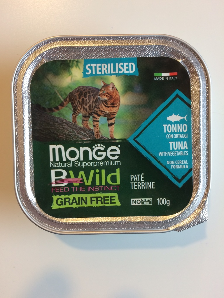 Monge Cat Bwild GF Sterilised Tuna 100g