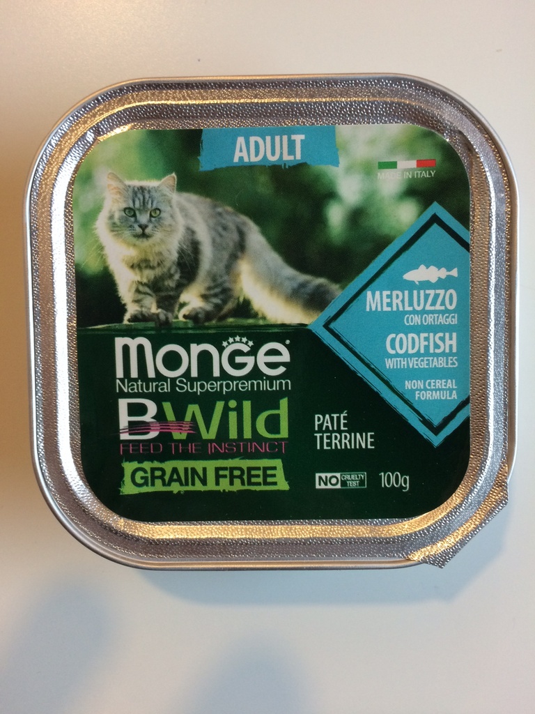 Monge Cat Bwild GF Adult Codfish 100g