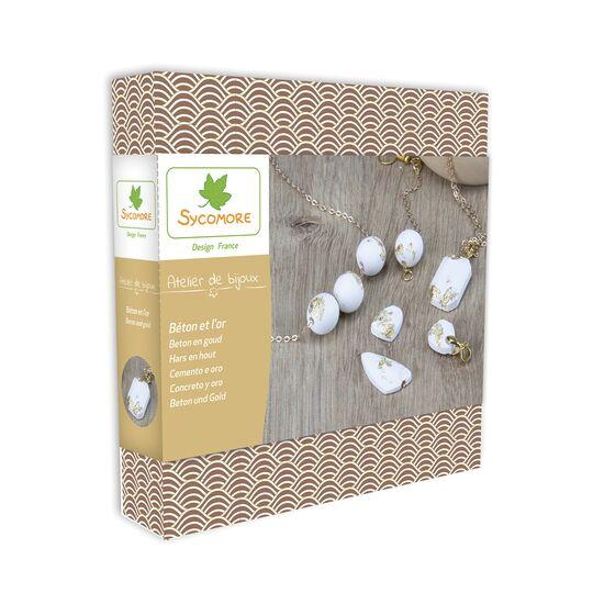Atelier De Bijoux Ciment Et Feuilles D'Or 