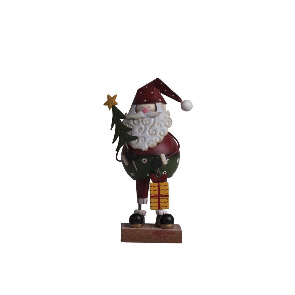 Père Noël en métal à poser
