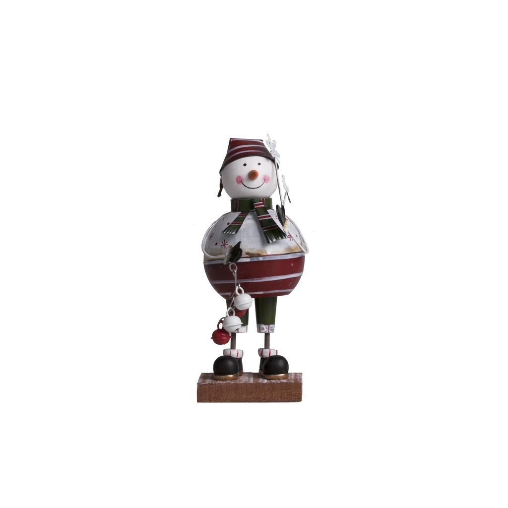Bonhomme de neige en métal à poser